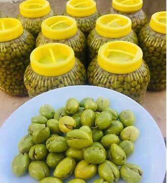 Yeşil Yöresel Kırık Zeytin